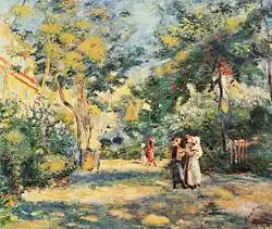Pierre-Auguste Renoir, Un jardin à Montmartre, vers 1880.