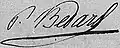 Signature de Pierre-Stanislas Bédard