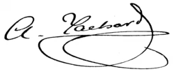 signature de Pierre Albert Tachard