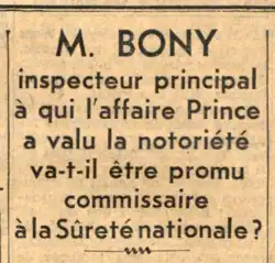 Titre en première page