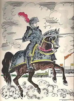 Le chevalier Bayard, paru dans L'Enfance et la vie des français illustres de Pierre Lorme.