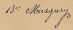 Signature de Pierre Margaron
