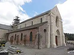 L'église (en travaux, 2014).