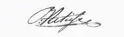 signature de Piet Retief