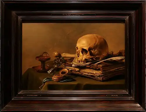 Pieter Claesz, Nature morte avec vanité, 1630, Mauritshuis