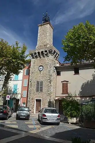 Le beffroi de Pignans (Var), France, XVIIe&nbsp;siècle.