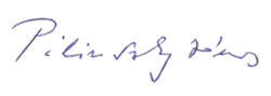 Signature de János Pilinszky