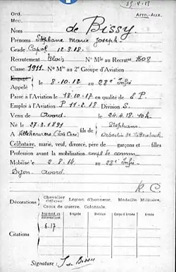 Stéphane de Bissy, pilote.