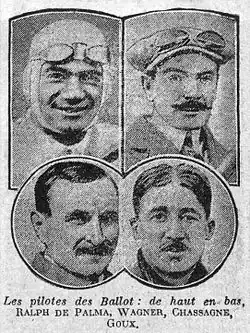 Pilotes du GP A.C.F. 1921.