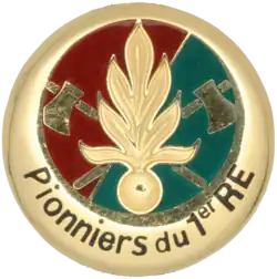 Insigne des pionniers du 1er régiment étranger