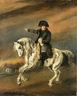 Piotr Michałowski – Napoléon donnant des ordres à cheval (1835–1837)
