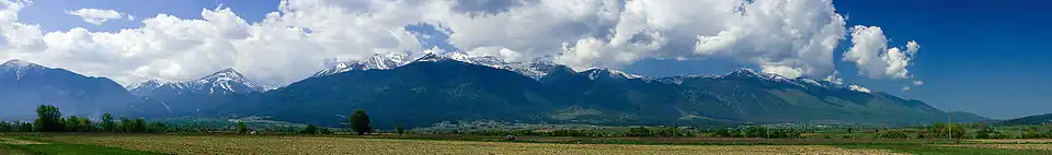 Panorama du Pirin septentrional
