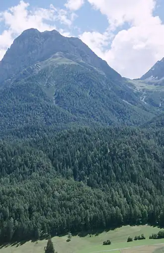 Le Piz Lischana vu du nord-ouest