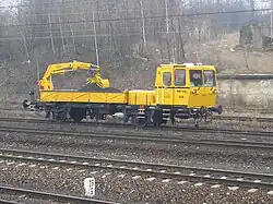 Draisine d'entretien des voies.