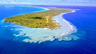 Vue aérienne des Pléiades du Sud en 2019.