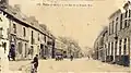 Plélan ː le bas de la Grande Rue vers 1900 (carte postale).