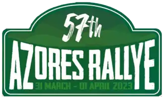 Description de l'image Placa do Rallye Açores 2023.png.