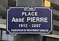Plaque de rue, en 2015.