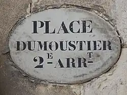 Ancienne plaque en faïence