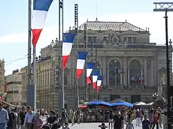 Place de la Comédie, Montpellier, 14 juillet 2008.