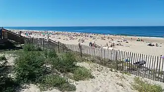 Plage nord après les travaux de 2015.