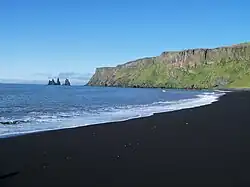 Plage à Vík.