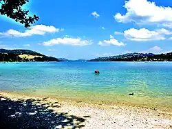 Plage Sud du lac de Paladru.