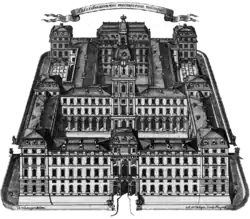 Plans pour le château de Darmstadt