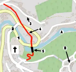 Plan d'une partie de la vallée des Usines.