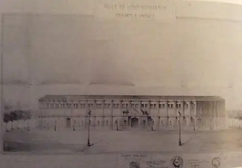 Plan de masse des arènes du Plumaçon (1889).