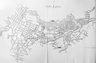 Plan des travaux des puits no&nbsp;11 et 15.
