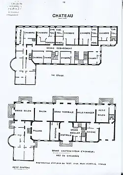 Plan château de Vitry-sur-Seine de 1907.
