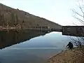 Plan d'eau du barrage.