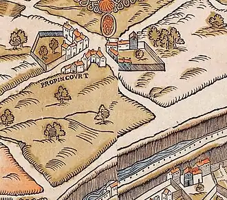 Hameau Popincourt (écrit PROPINCOVRT)