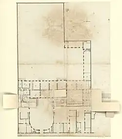Plan de l'Hôtel de Louvois, rue de Richelieu à Paris - dessin - Agence Jules Hardouin-Mansart - btv1b530502511 (3 of 5)