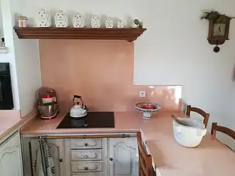 plan de travail & crédence en lave émaillée