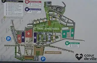 Plan d'ensemble de l'opération coeur de ville