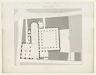 Plan du couvent par Edme Verniquet.