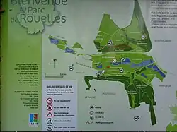 Plan du parc de Rouelles