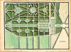 Plan général du château, jardins et parc de Cherperine (Bayerische Staatsbibliothek)
