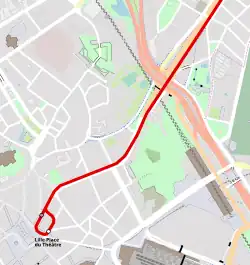 Plan des voies en 1912.