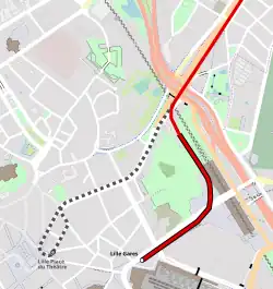 Plan des voies en 1983.