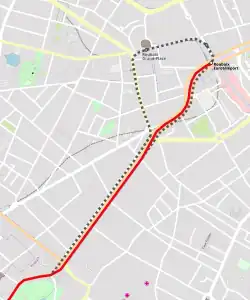 Plan des voies en 1994.