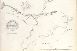 Plan en italien d'un réseau ferroviaire