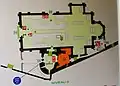 Plan des églises de Couzon.