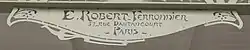 signature d'Émile Robert (ferronnier d'art)