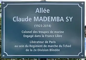 Voir la plaque.