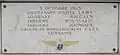 Seconde plaque en mémoire des aviateurs français.