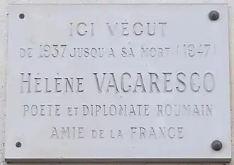 Plaque au no&nbsp;7.