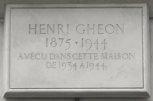 Plaque au no&nbsp;68.